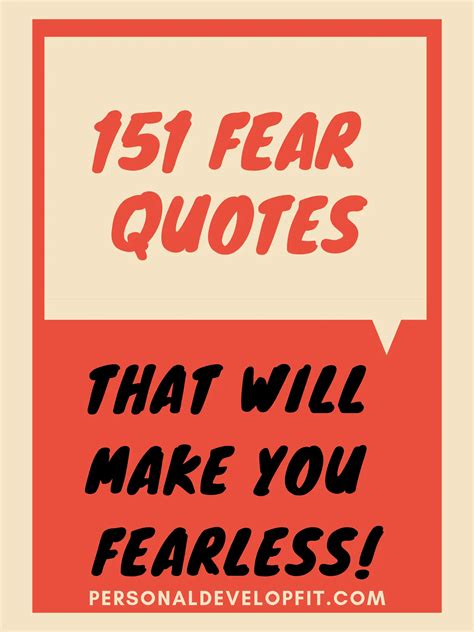 fear quotes  sayings