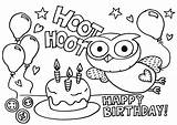 Birthday Dinosaur Coloring Pages Happy Getcolorings sketch template