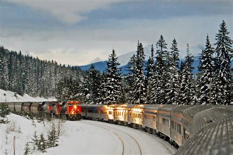 canada  train  winter reveals dazzling great white north los