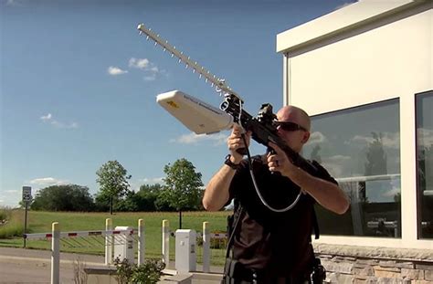 rifle shoots  drones  radio waves