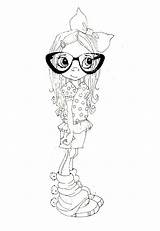 Coloring Pages Glasses Saturated Canary Stamps Digital Girl Girls Cute Ak0 Cache Printable Sketchite sketch template