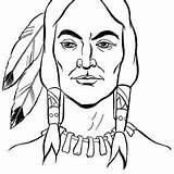 Apache Tribes Chief sketch template