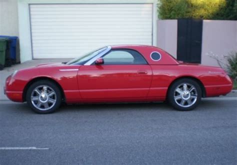 sell   torch red convertible ford thunderbird