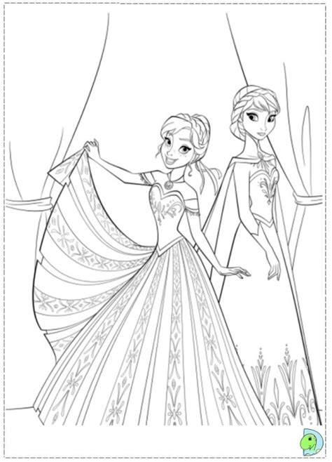 printable disney princess anna coloring pages