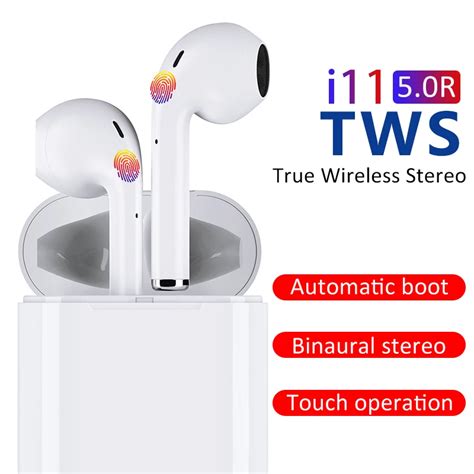 tws touch control true wireless earbuds  bluetooth earphone tws  mini headphone