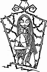 Pesadilla Sally Before Jack Esqueleto sketch template