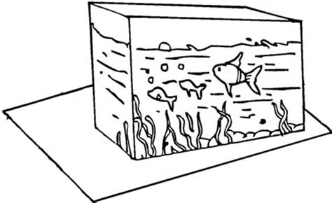 fish tank coloring page  kids netart