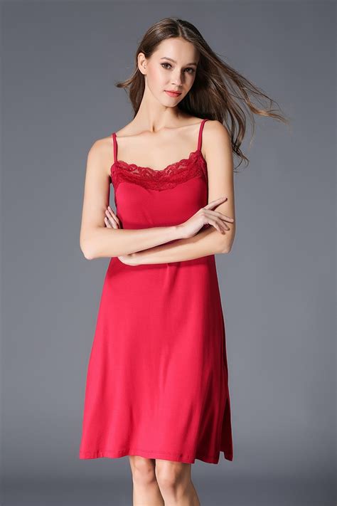 free shipping 2018 new brand red women s sexy lace nightgowns sleeping