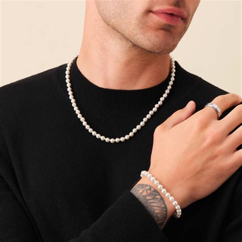 Men S Pearl Necklaces And Chains Jaxxon