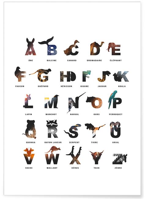 Affiche Alphabet Des Enfants Lafficherie