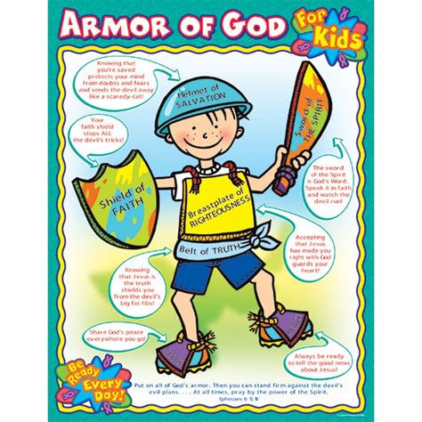 armor  god  kids chart cd  carson dellosa education