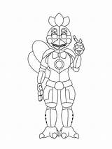 Coloring Pages Chica Fnaf Animatronics Printable Bright Colors Favorite Color Choose Kids sketch template