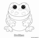 Coloring Beanie Boo Pages Ty Print Boos Frog Smitten Printable Colorear Para Party Baby Dog Sheets Info Penguin Ausmalbilder Malvorlagen sketch template