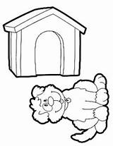 Coloring House Animal Doghouse Animals sketch template