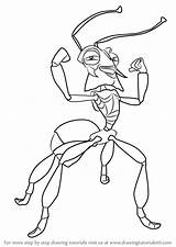 Ant Bully Draw Fugax Drawing Cartoon Step sketch template