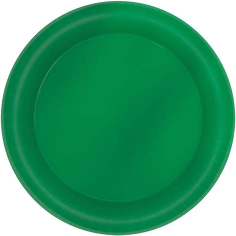 festive green metallic dinner plates cm pack