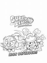 Superzings Coloring Pages Defenders Iron Fun Kids sketch template