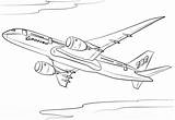 Coloring Colorare Disegni 787 Dreamliner Aerei Aereo Kolorowanki Kolorowanka Samoloty Airplanes Ausmalbild Supercoloring 747 Boing Druku Drukuj sketch template