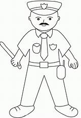 Coloring Policeman Draw Kids Police Easy Drawing Man Clipart Step Pages Printables Printable Clip Library Slowly Pause Steps Follow Every sketch template
