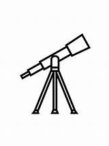 Telescope Coloring Pages Printable sketch template