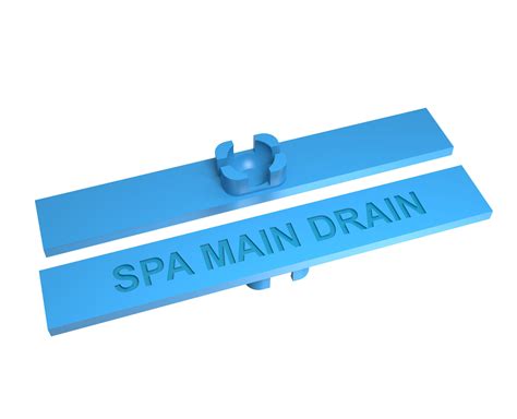 spa main drain  pack plumbing labels