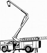 Bucket Truck Tree Trimming Clipart Cherry Picker Clip Coloring Pages Cliparts Clipground Limb Heavy Library sketch template