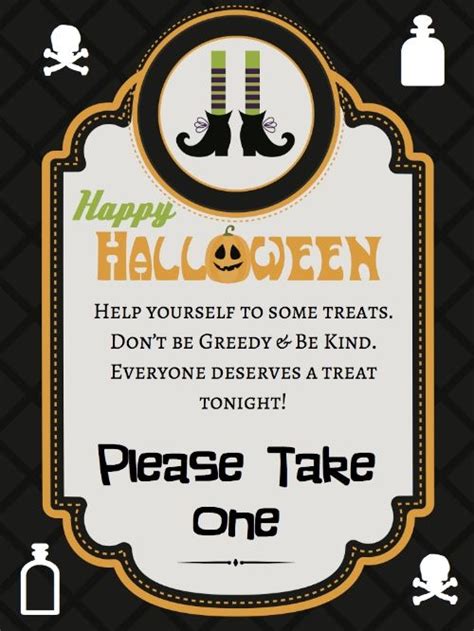 halloween candy signs halloween candy crafts halloween printables