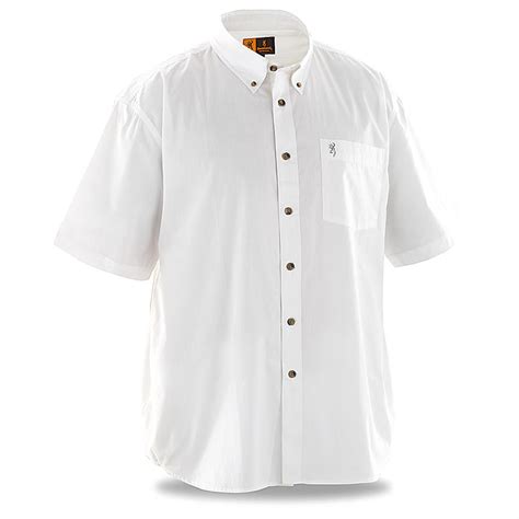 browning men s short sleeve button down shirt 638149 shirts at sportsman s guide