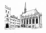 Oxford Exeter sketch template