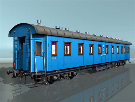 3d Passenger Rail Car Model