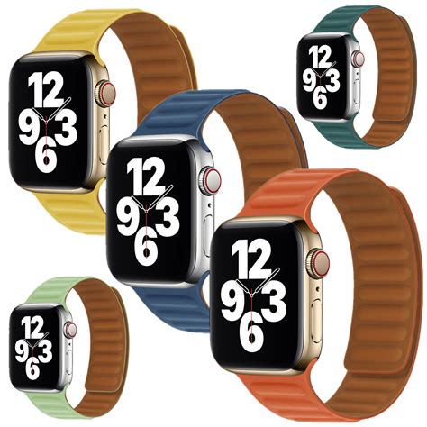 apple        silicone strap iwatch band magnetic loop mm mm ebay