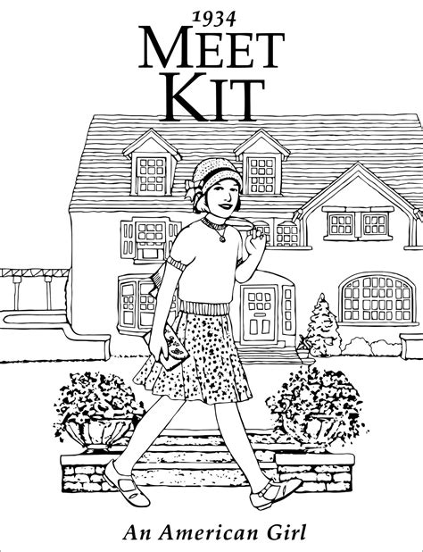 american girl kit coloring pages coloring pages