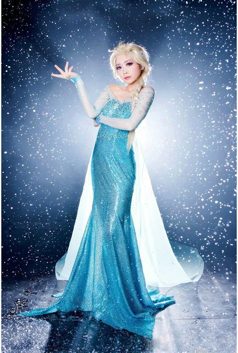 Princess Elsa Frozen Costume Disney Cartoon Character