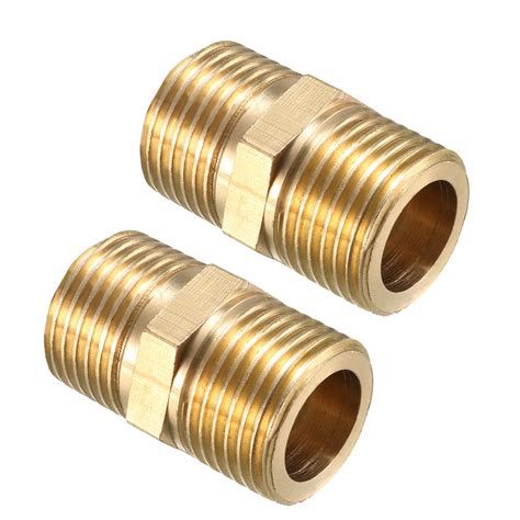 Brass Pipe Fitting Hex Nipple 1 2 Bsp Male X 1 2 Bsp Male Thread