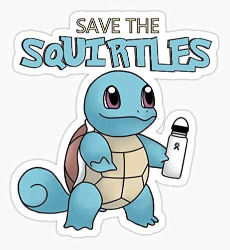 Save The Squirtles Sticker Sticker Graphic Auto Wall