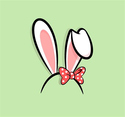 bunny ears cartoon clipart
