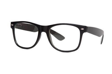 black frame clear lens glasses w free soft case gravity trading