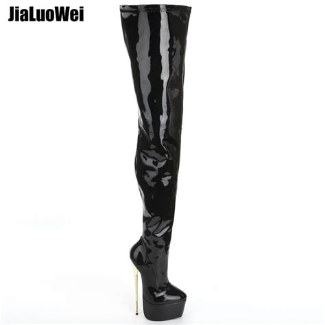 buy jialuowei thigh high platform boots women 22cm