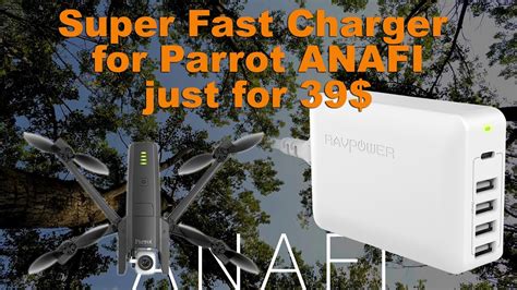 super fast charger  parrot anafi drone    youtube