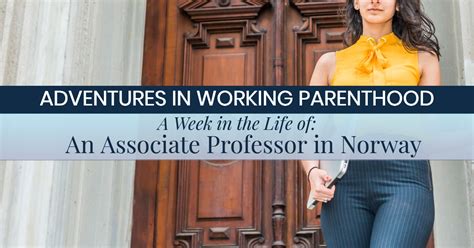 week in the life of a working mom associate professor in
