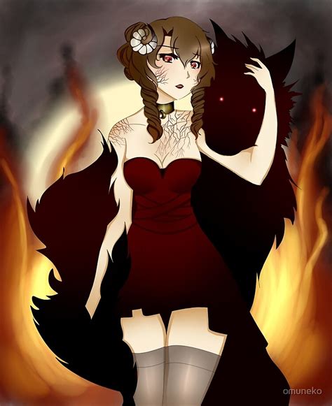 Original Character Demon Wolf Girl Art Ipad Case Skin