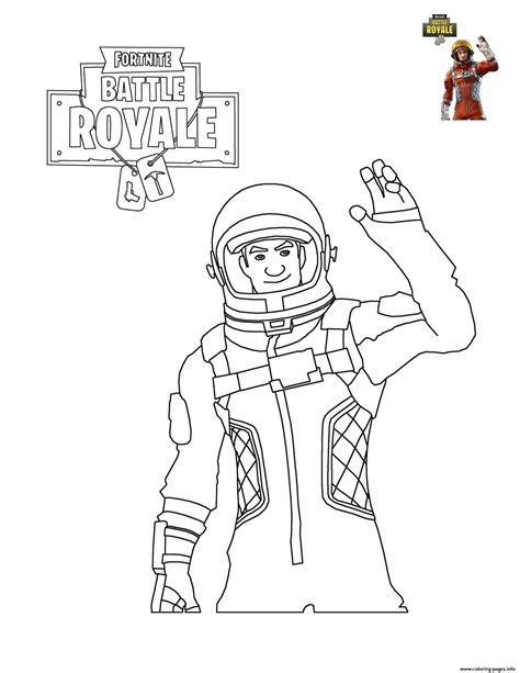 fortnite character  coloring page printable