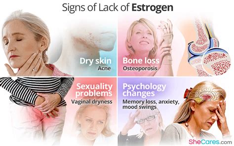 signs of a lack of estrogen shecares
