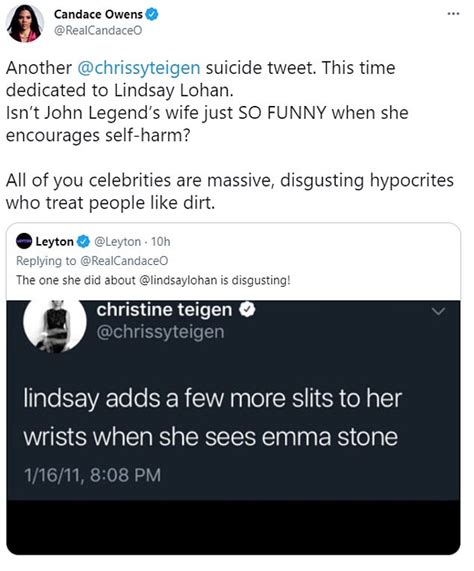 Candace Owens Brands Chrissy Teigen A Massive Disgusting Hypocrite