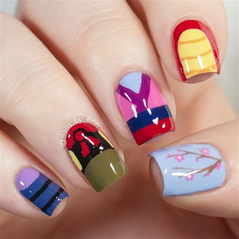 mulan nails disney nail art nailsbyerin