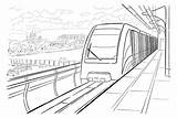 Monorail Drawing sketch template