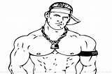 Cena John Wwe Coloring Pages Drawing Clipartmag Clipart sketch template