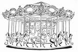 Carousel Drawing Coloring Artwork Illustrated Carrousel Drawings Illustration Pages Tattoo Go Vintage Colouring Taken Hand Sketches Closer Enlarge Look Click sketch template