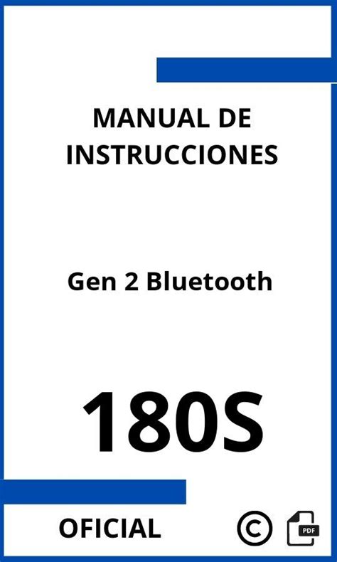 gen  bluetooth manual de instrucciones