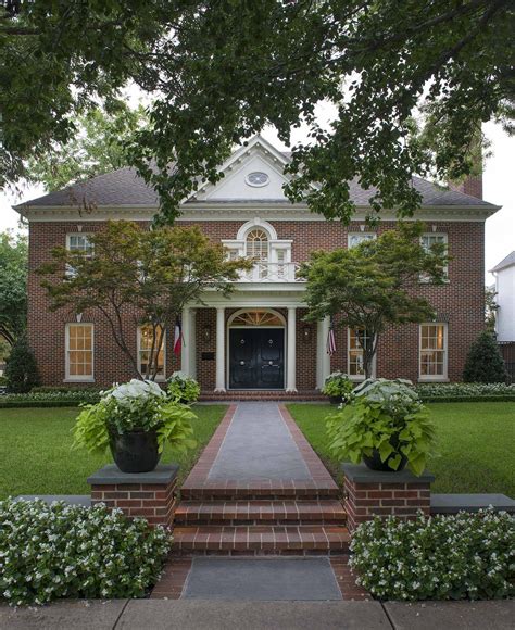 red brick colonial exterior  front yard httpswpmepowwu nk red brick colonial